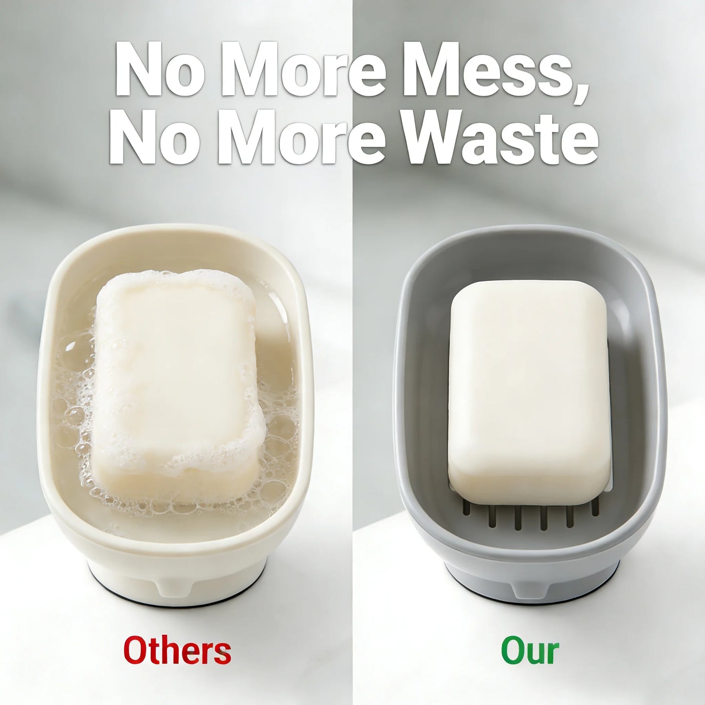 Modern Self- Draining Soap Holder