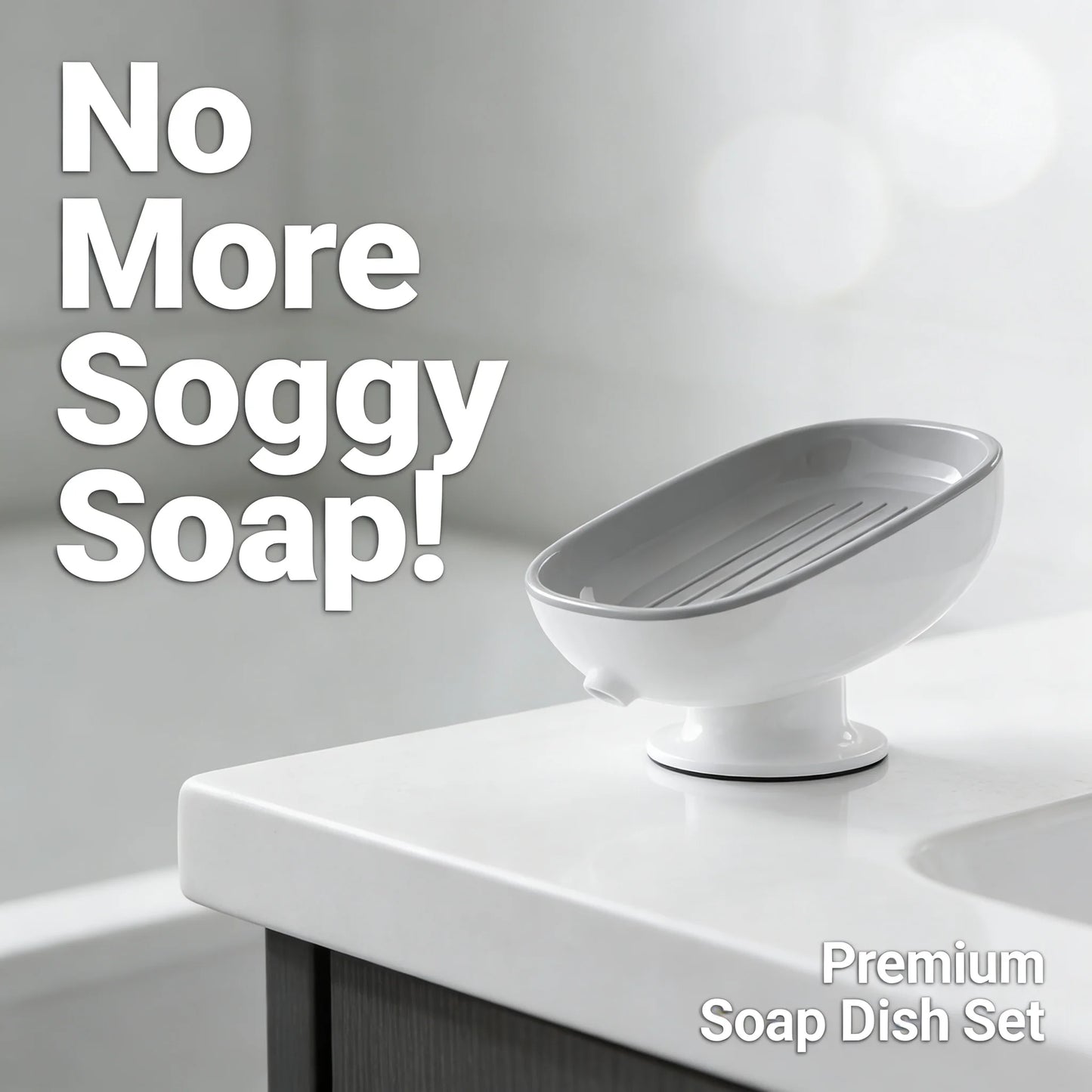 Modern Self- Draining Soap Holder